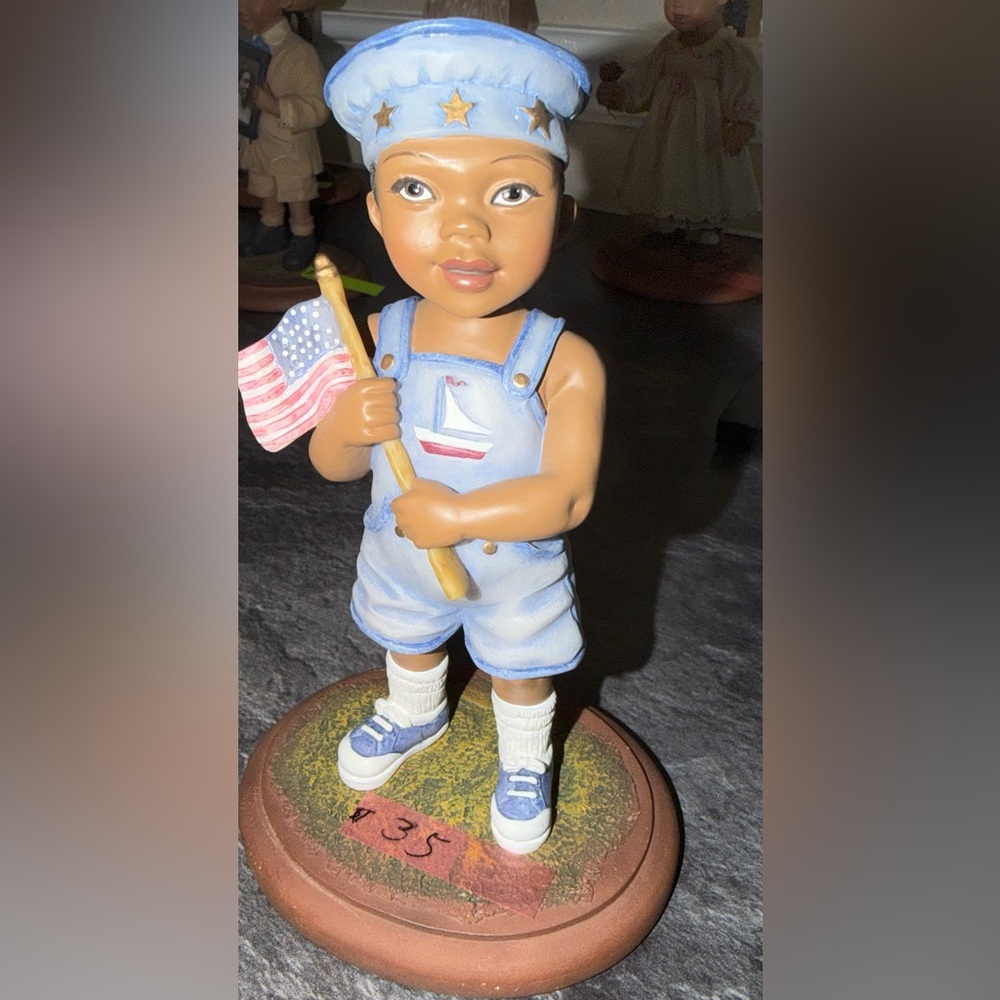 Patriotic Sailor Boy Figurine